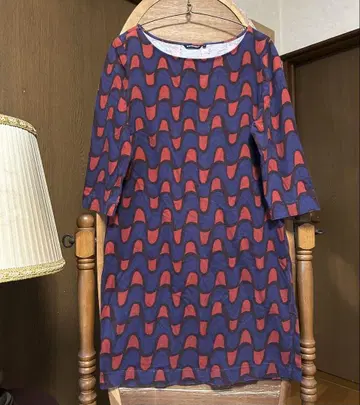 마리메꼬 7부 소매 미니 원피스