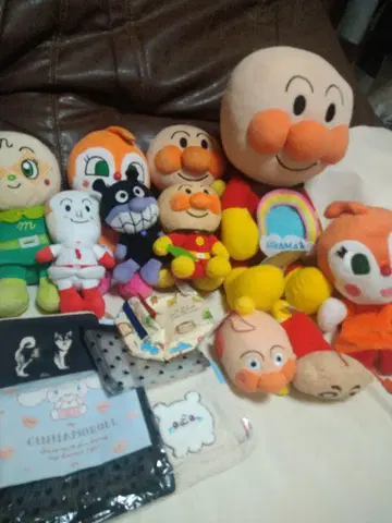 호빵맨 봉제 인형 여러가지 미니 파우치 여러가지 세트 코462