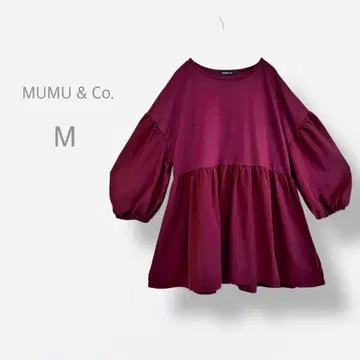 [ MUMU & Co. ] 튜닉 블라우스 페플럼 볼륨 슬리브