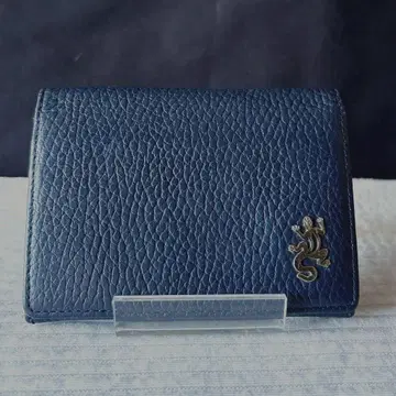 새상품급 에네스베 보야주 카드 케이스 명함지갑 도마뱀 블랙 가죽