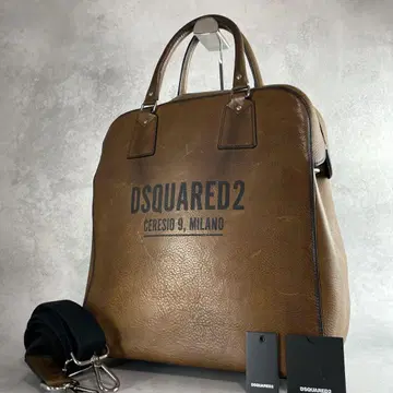 현행 DSQUARED2 디스퀘어드 비즈니스 백 로고 브라운