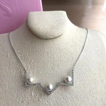 SWAROVSKI 펄 목걸이