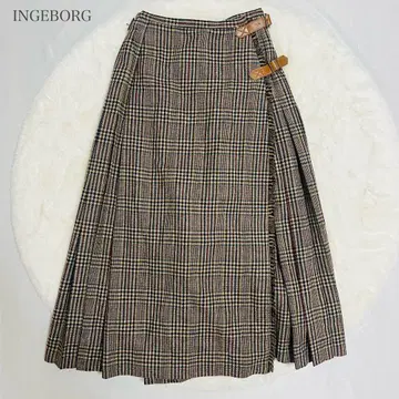 INGEBORG 핑크하우스 랩스커트 랩 스커트