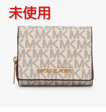 MICHAEL KORS 3단 폴더형 지갑 베이지 미사용