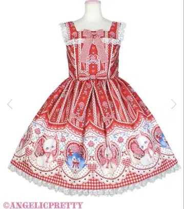 Angelic Pretty Be My Valentine JSK 빨간색