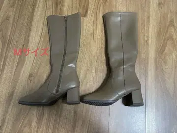 베이지 롱 부츠