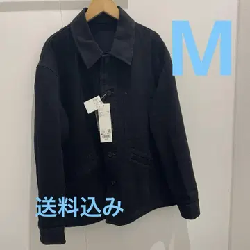 [ 완판템 ] 유니클로U 오버 사이즈 컬러 데님 자켓 블랙 M