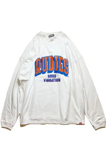 RUDIES GOOD VIBRATION 롱 슬리브 티셔츠(L)