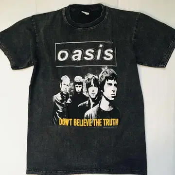 오아시스 oasis L 밴딩T셔츠 락T셔츠 ,,