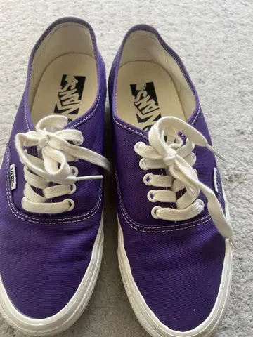 Vans 퍼플 로우컷 스니커즈