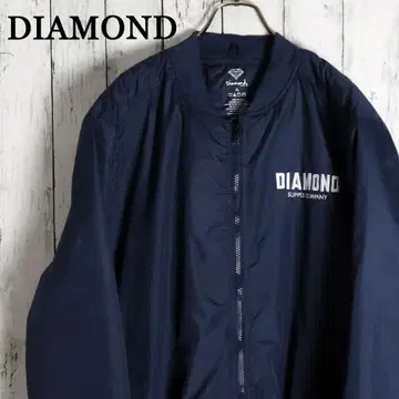 택 포함 데드스탁 DiamondSUPPLY 로고 자수 봄버 자켓