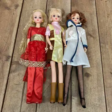 쇼와 레트로 제니 인형 인형 달력 걸 6월 민족 의상 3체