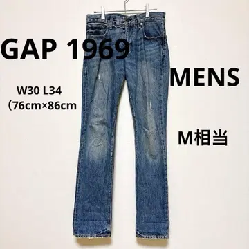 [ GAP ] 1969 데님 팬츠 남성용 W30 L34 스트레이트 블루