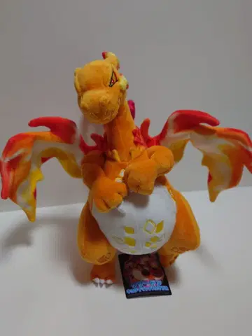 [택 포함 새상품] 리자몽 키다이맥스 모습 봉제 인형