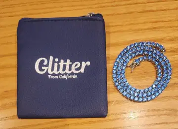 Glitter 블루 크리스탈 목걸이