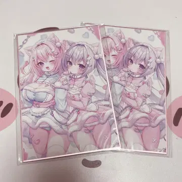 모모치 치아 온라인 복권 미니 색지 2점