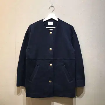 SHIPS any: 더블 저지 백 프릴 노카라 자켓