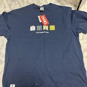택 포함 새상품 참스 T셔츠 T-Shirt 네이비