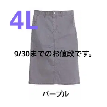 빅 사이즈 컬러 데님 스커트