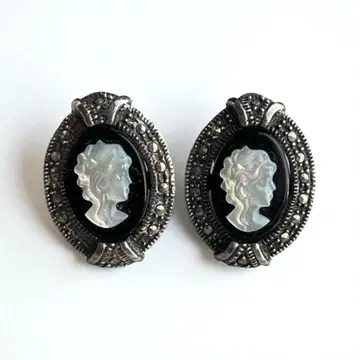 빈티지 카메오 귀찌 925 실버