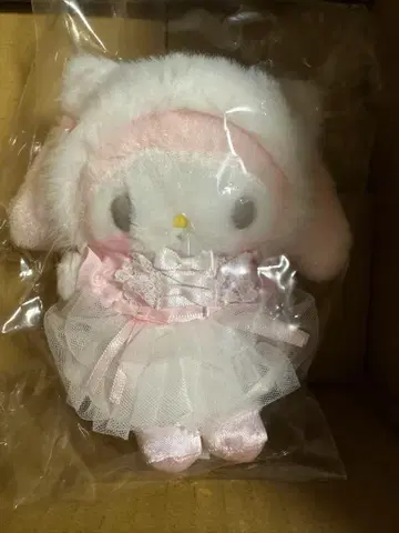 미개봉 새상품 마이멜로디 마스코트 홀더 화이트 고양이 발레리나
