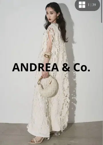 ANDREA&Co. 레이스 레이어드 원피스