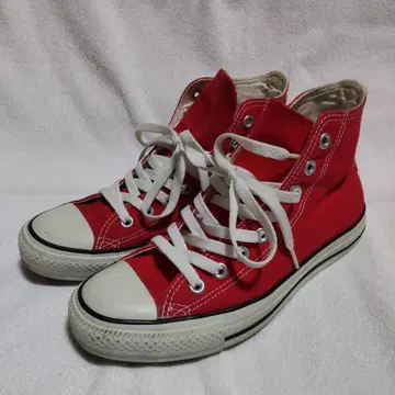 CONVERSE ALL STAR 레드 하이컷 스니커즈