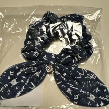 삼대째 JSB 데님 리본 스크런치