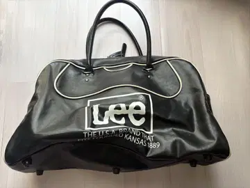 Lee 보스턴 백 블랙 합성 피혁