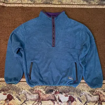 L.L.Bean 80s USA제 하프 지퍼 플리스