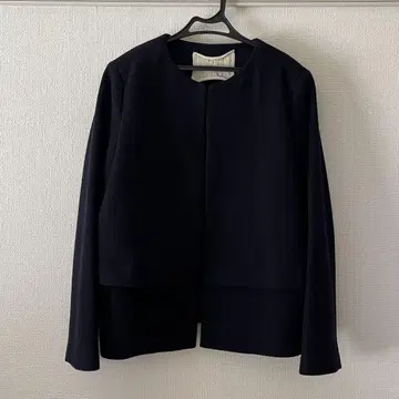 울 코트 네이비