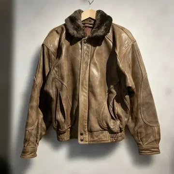 VINTAGE UNKNOWN 가죽 자켓 무스탕 자켓