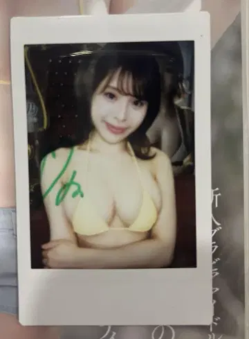 오가사와라 나노 친필 사인 폴라로이드