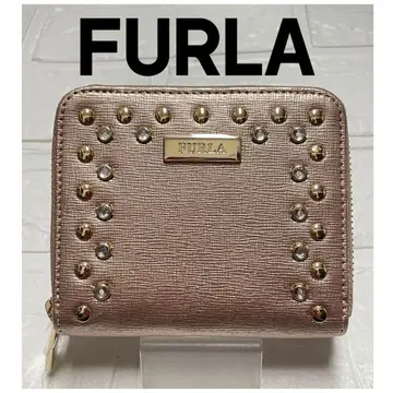 [ 미사용 ] FURLA 훌라 라운드 지퍼 접이식 지갑