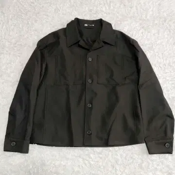 ZARA BOXY FIT OVERSHIRT 자켓 커버올 블랙