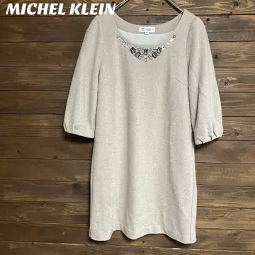 [ 미쉘클랑 ] MICHEL KLEIN 비쥬가 달린 원피스 M