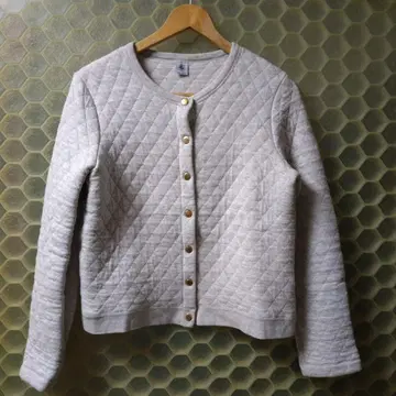 PETIT BATEAU 그레이 퀼팅 가디건