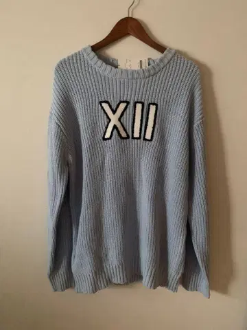 NSXII 라이트 블루 니트 스웨터 Free Size