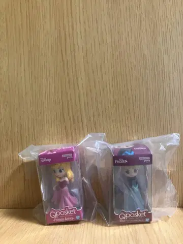 Qposket 엘사 & 오로라 피규어 세트