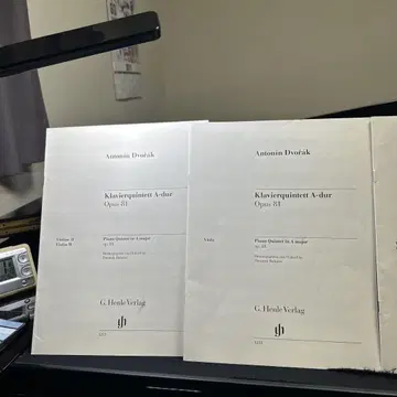 드보르작 피아노 5중주 Op. 81 악보 파트보