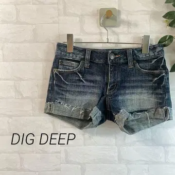 [ DIG DEEP ] 데님 숏팬츠 (64-89) 인디고