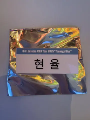 Hi-Fi Un!corn 하파유 현유르 투어 네임 배지