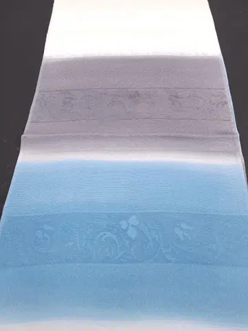 순수 실크 오비 장식 천 단 그라데이션 하자 있음 o232