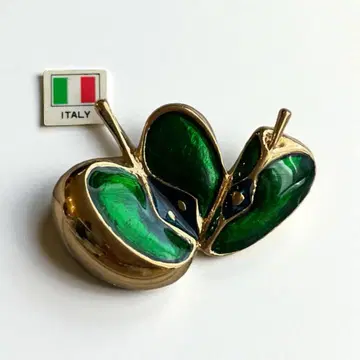 ITALY 그린애플 브로치