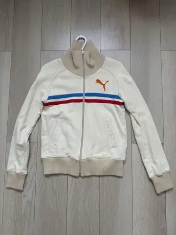 PUMA 크림색 집업 저리 M