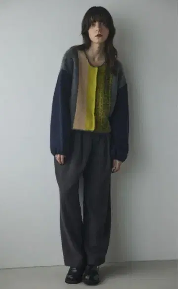 black by moussy stripe knit cardigan