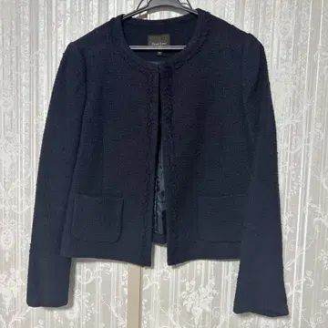 Demi-Luxe BEAMS 노카라 자켓 38 네이비