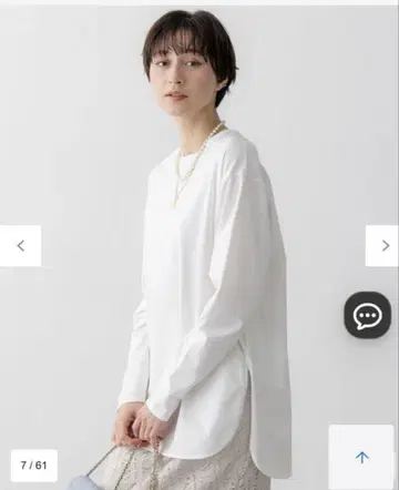 [ 새상품 ] 23구 워셔블 코튼 베어 저지 롱 티셔츠 화이트 M