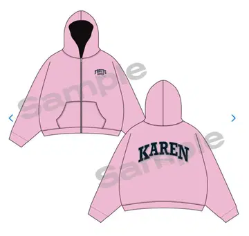 FRUITS ZIPPER 마츠모토 카렌 후드티
