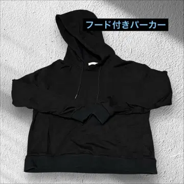 N WITH. 후드티 노카라 블랙 에누위즈 마에다 노조미
